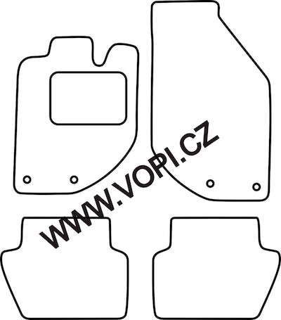 Autokoberce Volvo S70/V70 1997 - 2001 Colorfit (5009)